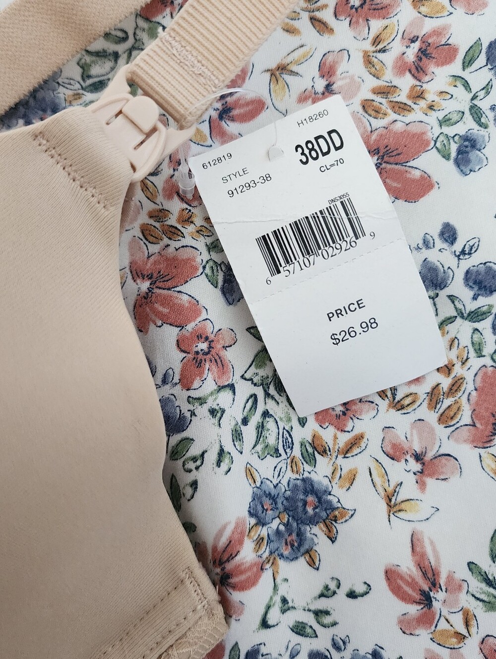 Nude Motherhood Nursing Bra with Lace Trim - Picture 4 of 7